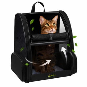 Ventilated Pet Carrier Backpack – Transparent Front with Air Filter